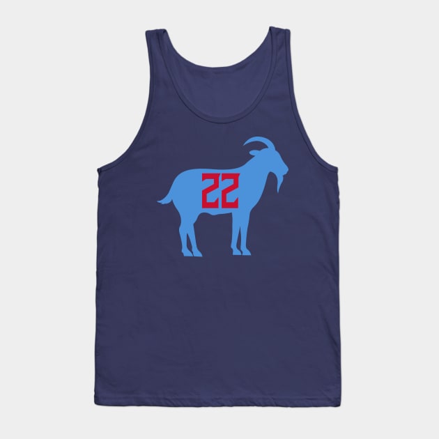 Tennessee Titans Derrick Henry GOAT 22 Tank Top by TextTees